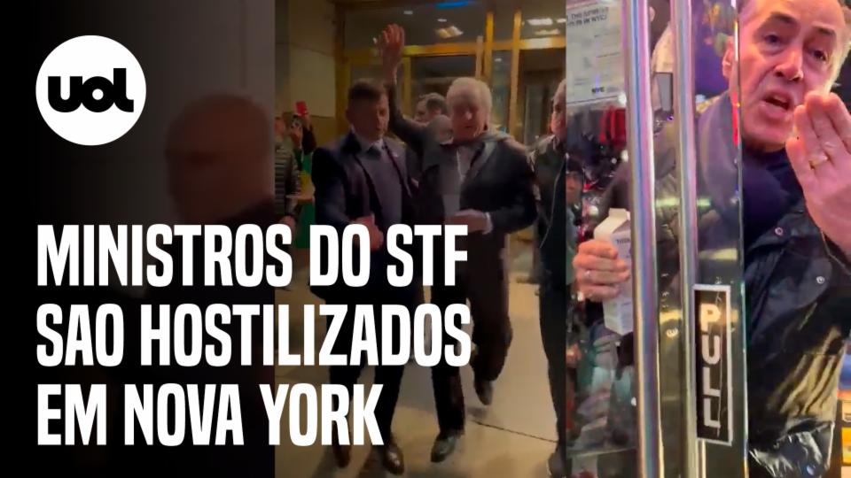 Ministros do STF são hostilizados por bolsonaristas em Nova York nos