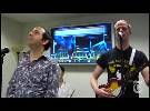 Banda cover demonstra game "Rock Band" dos Beatles