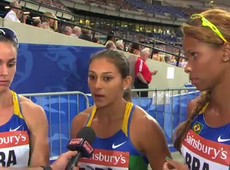 Brasileiras explicam confusão no revezamento 4x100m