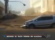 É um milagre não haver morte, diz bombeiro sobre moinho desabar em Maceió - Reprodução/TNH1