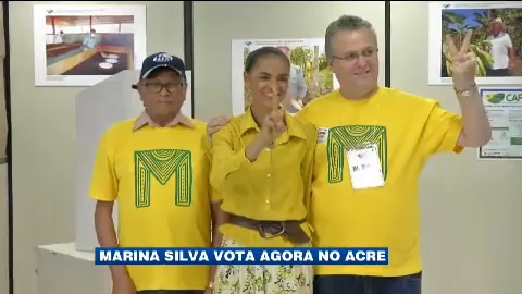 Marina vota no Acre e faz V da vitória - UOL Mais