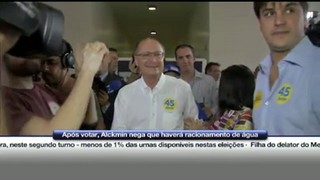 Alckmin vota e nega racionamento de água - UOL Mais