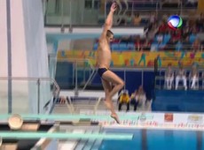 Dia do Brasil no Pan é marcado por queda feia da musa do salto ornamental - Satiro Sodre/SSPress