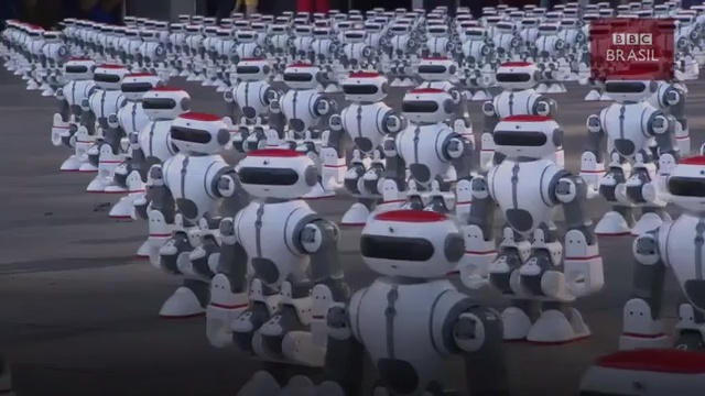 Resultado de imagem para Apresentação de robôs dançarinos bate recorde mundial