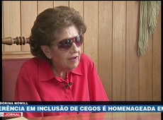 Referência em inclusão de cegos é homenageada em SP