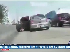 RJ: Roubo de carga termina em tiroteio na Avenida Brasil