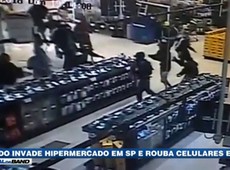 SP: Bando invade hipermercado e rouba celulares e TVs