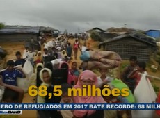 Número de refugiados bate recorde em 2017