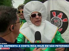 Torcida brasileira está confiante na vitória da Seleção