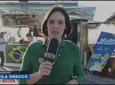 Cariocas se juntam em quiosques para ver a Seleção