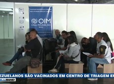 RR: Venezuelanos são vacinados em centro de triagem
