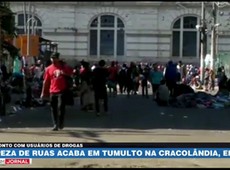 SP: Limpeza de ruas acaba em tumulto na Cracolândia