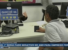 Empregos formais têm primeiro resultado negativo do ano