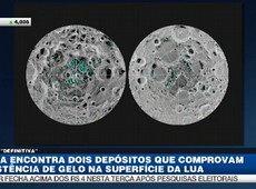 Nasa comprova existência de gelo na superfície da Lua