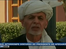 Ataque interrompe discurso de presidente afegão