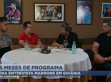 Marrone recebe Datena e mostra nova vida de empresário