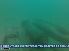 Navio encontrado em Portugal tem objetos do século XVI