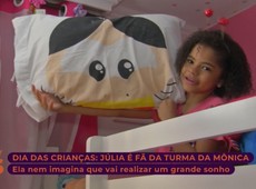 Fã da Turma da Mônica recebe surpresa no Dia das Crianças