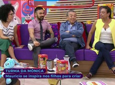 Maurício de Souza mostra personagens inspirados nos filhos