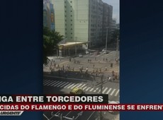 RJ: Torcidas de Flamengo e Fluminense se enfrentam