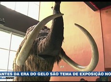 Animais da era do gelo são tema de exposição no RJ