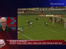 Milton Neves brinca com lance de Leão como goleiro