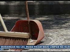 Com mudanças nas leis, ruas ficam mais limpas na eleição