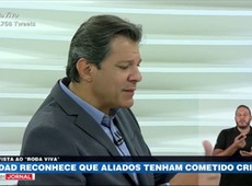 Haddad reconhece que aliados tenham cometido crimes