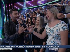Ícone do forró, Mano Walter agita o Agora é Domingo