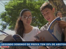 Enem: Segundo dia de prova tem 29% de abstenção