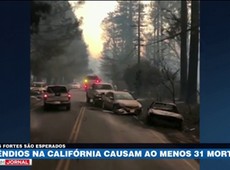Ventos fortes devem piorar incêndios nos EUA