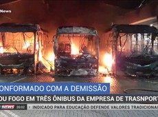 Ex-funcionário de empresa de transporte ateia fogo em ônibus da companhia
