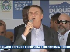 Bolsonaro defende disciplina e hierarquia no ensino