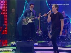 Jota Quest canta seus grandes sucessos no Agora é Domingo