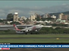 Passageiros reclamam de cobrança por marcação de assentos
