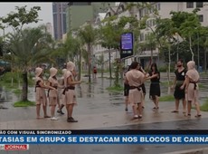 Fantasias em grupo se destacam nos blocos de Carnaval