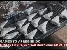 Polícia apreende armas e munição em caminhonete