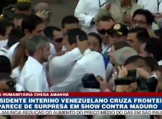 Juan Guaidó cruza fronteira e aparece de surpresa em show contra Maduro