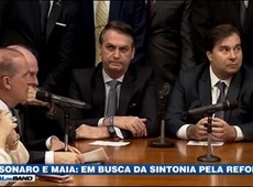 Bolsonaro e Maia buscam sintonia na reforma da Previdência