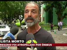 Ciclista é atropelado por ônibus e morre