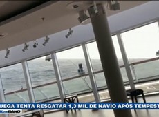 Tempestade: Noruega tenta resgatar 1300 pessoas de cruzeiro