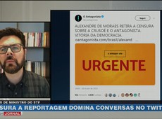 Censura à imprensa pelo STF é destaque do Twitter