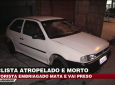 Motorista bêbado mata ciclista e é preso