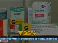 Genéricos ocupam 34% do mercado de medicamentos no País