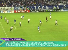 Cruzeiro e Corinthians só empatam em jogo movimentado