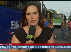 Sistema de transporte público funciona normalmente no RJ
