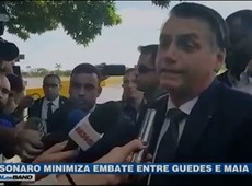 Bolsonaro minimiza embate entre Paulo Guedes e Rodrigo Maia
