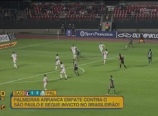 São Paulo e Palmeiras empatam em clássico movimentado