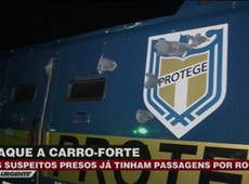 Bandidos usam arsenal de guerra para atacar carro-forte