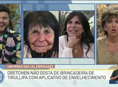 Gretchen não gosta de brincadeira de Tirullipa sobre idade